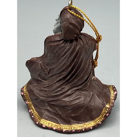 90's Vtg 2 Handcrafted Wizard & Witch Ornaments 3" Set Rodriguez & Duncan Resin - Picture 15 of 16